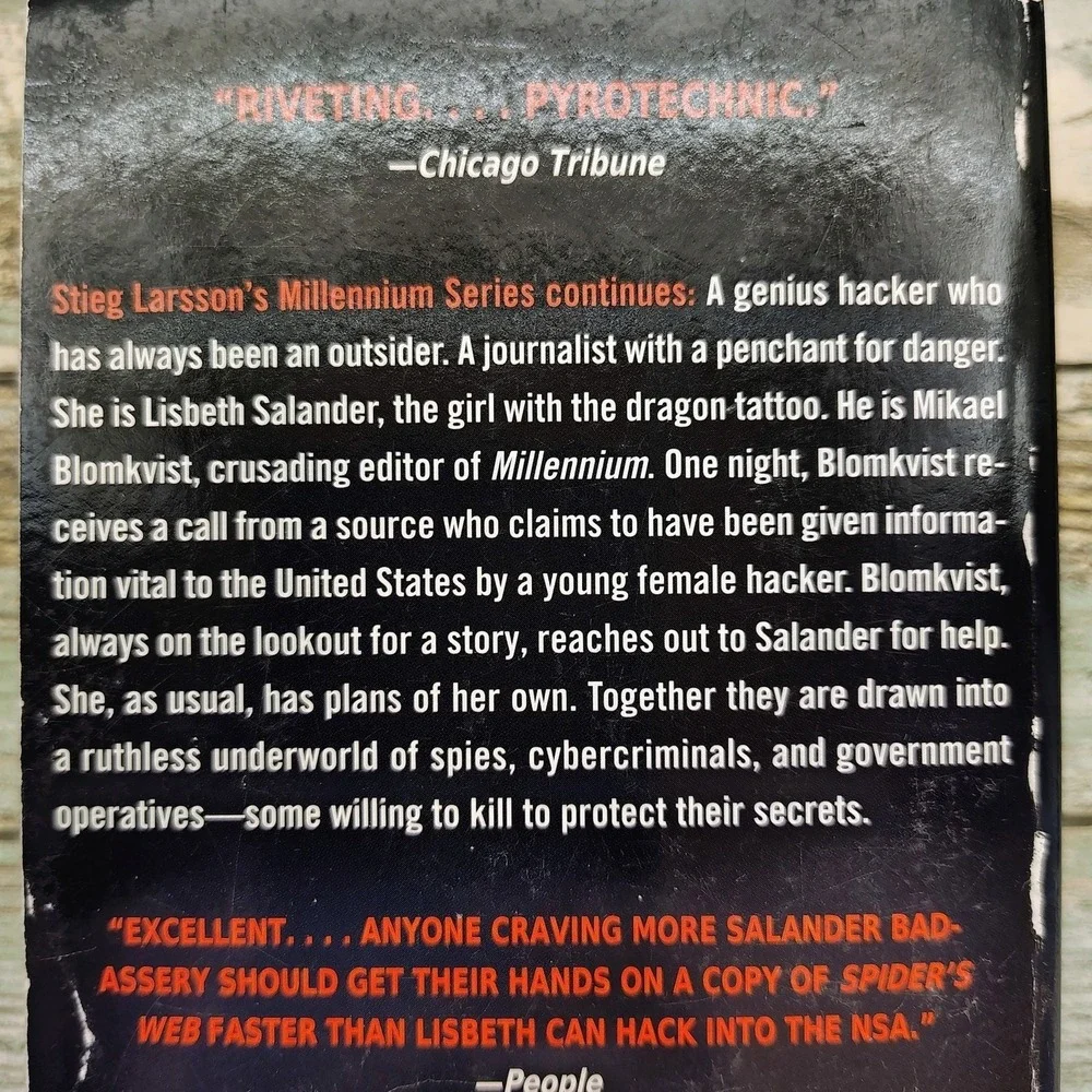 Girl in the Spider's Web Lisbeth Salander Novel by David Lagercrantz PB Thriller
